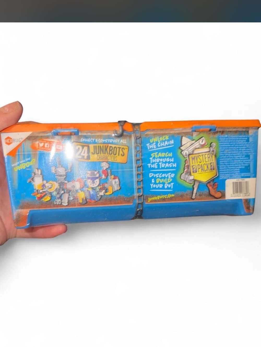 Junkbots Mystery Pack Kids Toy - Blue and Orange Collector Case - Picture 2 of 6